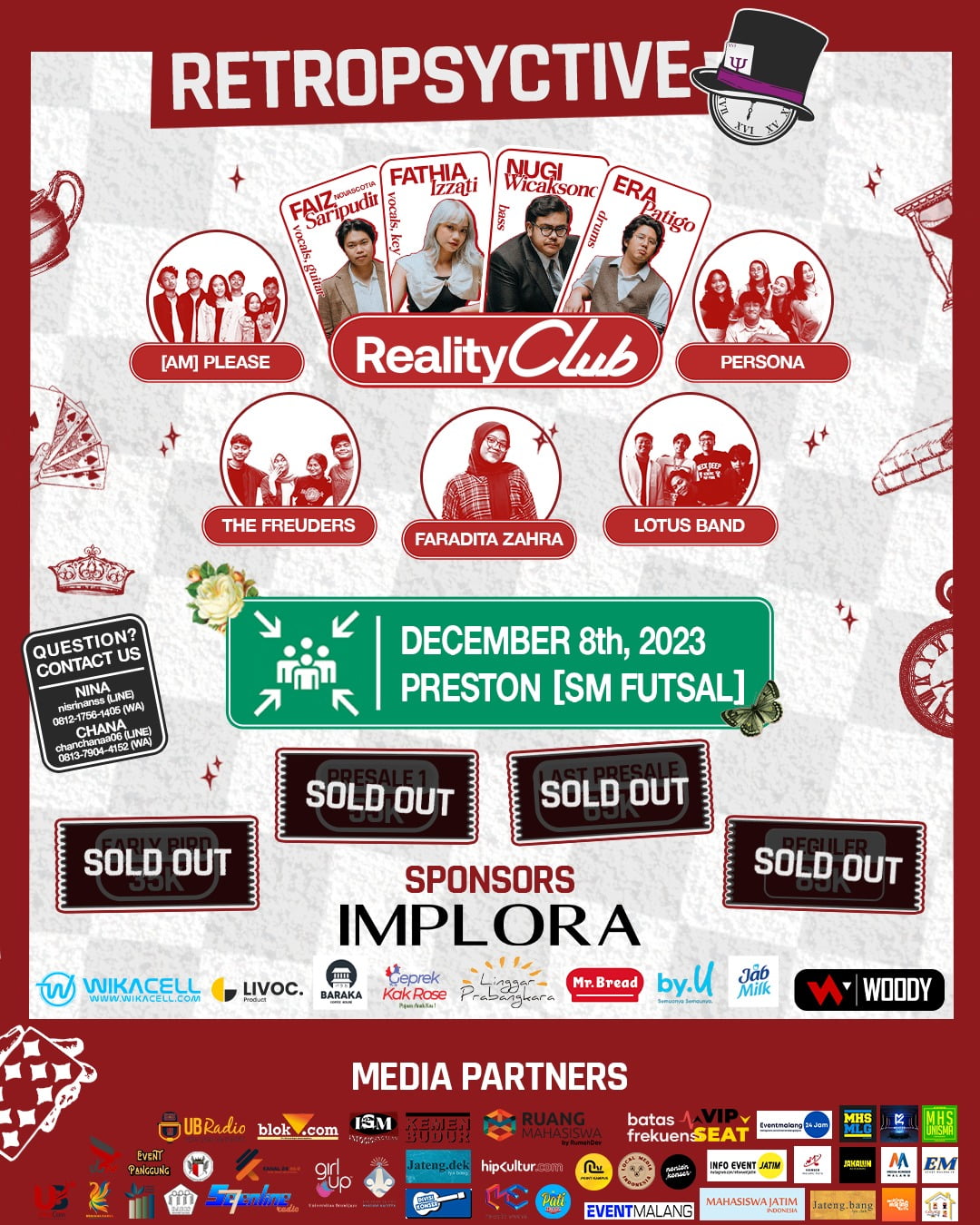 Caption : Konser Psychology Anniversary 2023, undang Reality Club