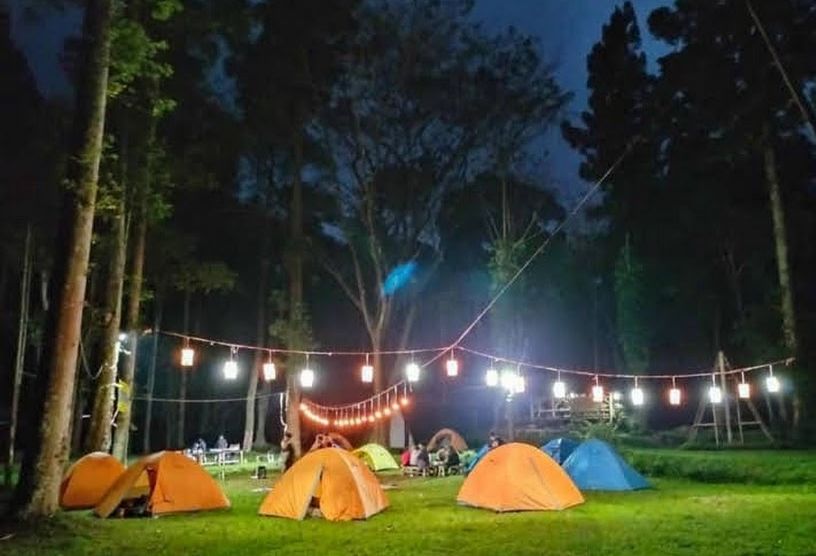 Keindahan camping ground di Taman Merak Pujon Refting, Kabupaten Malang (dok. Gmaps)