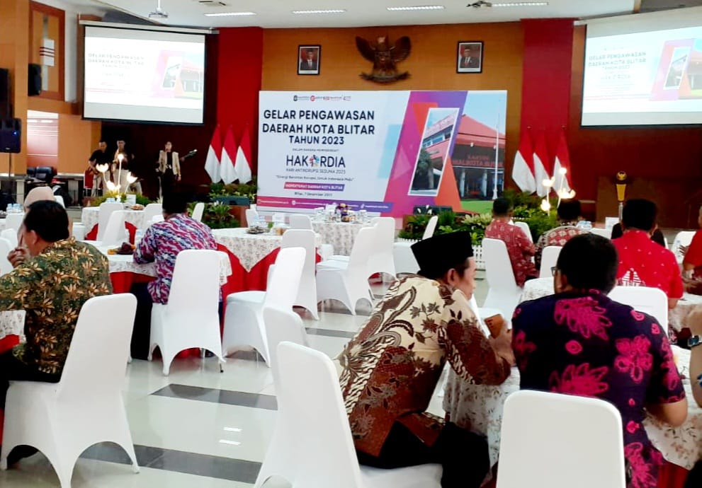 Peringati Hari Anti Korupsi Sedunia (Hakordia), Pemerintah Kota Blitar menggelar Pengawasan Daerah 2023. (blok-a.com/bambang)