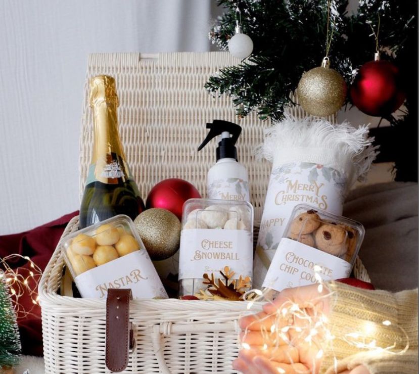 Paket hampers natal joyful basket di Sae Baker Kepanjen Malang (dok. Instagram sae.baker)