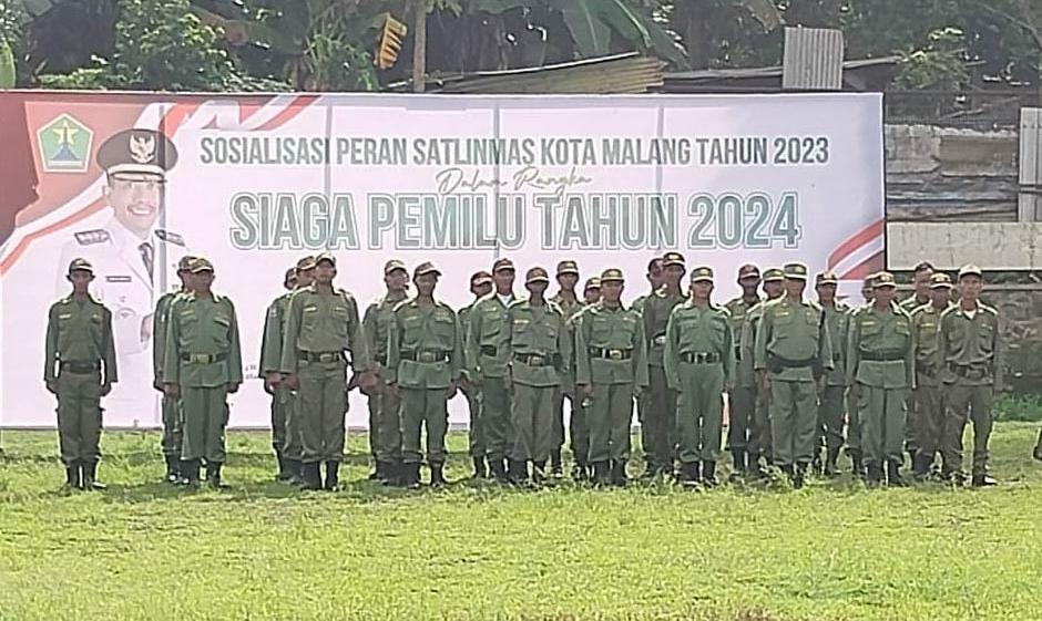 Linmas se-Kota Malang Dibekali Skill untuk Selesaikan Masalah Pemilu 2024