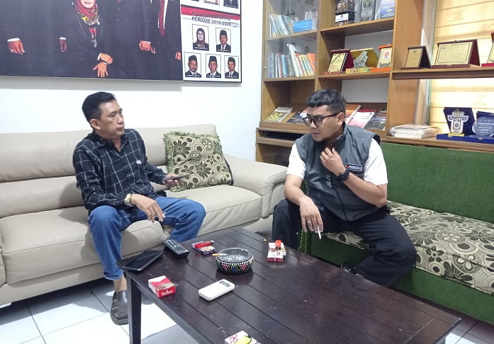 Bawaslu Kota Malang melakukan kunjungan ke Kantor KPU Kota Malang Jumat (8/12/2023)