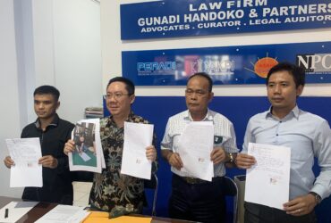 Kuasa Hukum PT CKS, Gunadi Handoko saat konferensi pers, Kamis (22/2/2024) (blok-a/Bob)