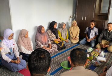Suasana rumah duka Anggota KPPS di Kecamatan Kromengan, Kabupaten Malang (blok-a.com/ Putu Ayu Pratama S)