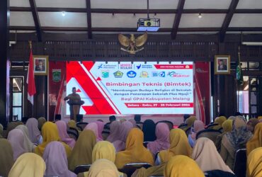 Ratusan guru Pendidikan Agam Islam (PAI) ikuti bimtek untuk sukseskan program sekolah plus ngaji di Pendopo Kepanjen, Kabupaten Malang (blok-a.com/ Putu Ayu Pratama S)