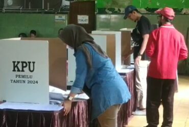 Pemungutan Suara Ulang di Kabupaten Malang, Jumat (23/2/2024). (blok-a.com/Agus)