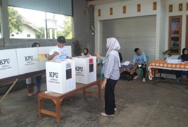 Situasi TPS 04 di Desa Senggreng, Kecamatan Sumberpucung, Kabupaten Malang saat Pemungutan Suara Ulang pada 23 Februari 2024 (blok-a.com/ Putu Ayu Pratama S)
