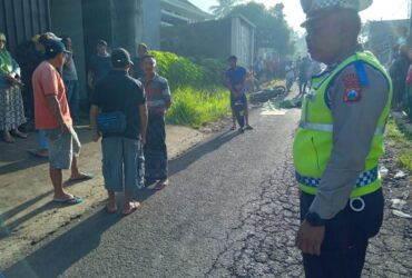 Kecrlakaan Dampit Kabupaten Malang terlindss truk