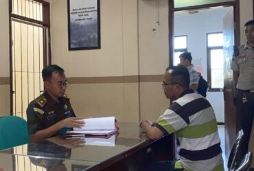 Terdakwa dilimpahkan Polres Malang ke Kejari Kabupaten Malang (blok-a.com/ Putu Ayu Pratama S)
