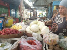 Bahan pokok di Pasar Landungsari Kabupaten Malang (Yuki Setiawan/Mahasiswa PKL Unitri)
