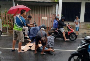Kecelakaan di Barat Jembatan Kasin Kota Malang, Satu Orang Tewas