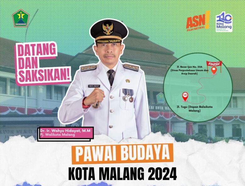 Pawai Budaya HUT ke-110 Kota Malang.