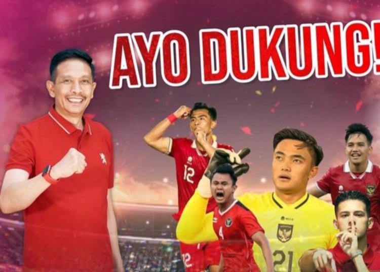 Pj. Wali Kota Malang gelar nobar Piala Asia U-23 antara Timnas Indonesia vs Yordania (foto: blok-a.com)