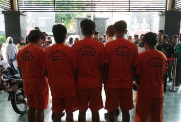 5 Orang kawanan pelaku curas diamankan di Mapolresta Malang Kota (dok: blok-a.com)