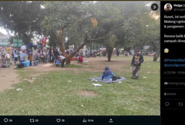 PKL Liar Bikin Rusuh Alun-Alun Merdeka, Ini Kata Pemkot Malang