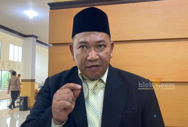 Ketua Bawaslu Kabupaten Malang, M. Wahyudi saat ditemui awakmedia (blok-a.com/ Putu Ayu Pratama S)