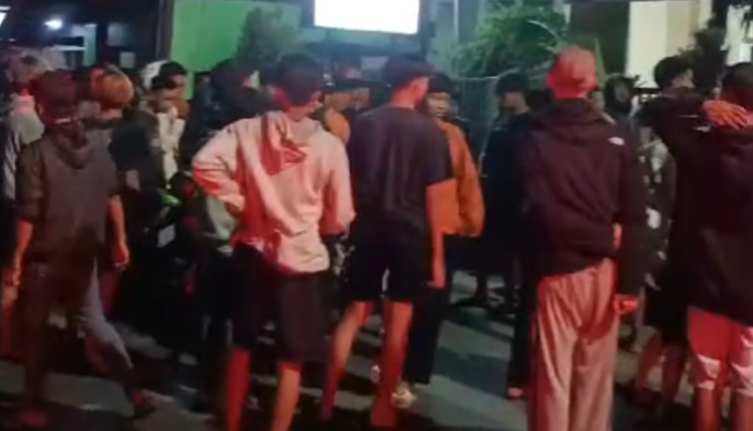 Mediasi pelaku dan korban pengeroyokan di Mako Polsek Kedungkandang, Kota Malang.