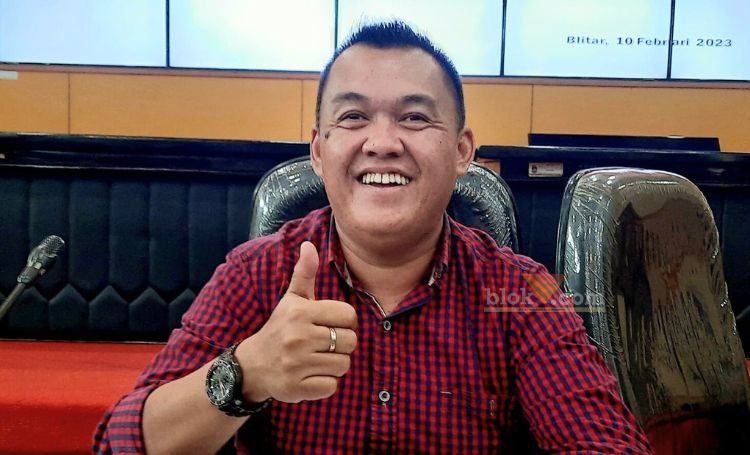 Panglima Tim Jaringan Gerindra Kota Blitar, Yohan Tri Waluyo yang juga Ketua Komisi II DPRD Kota Blitar. (blok-a.com/Fajar)