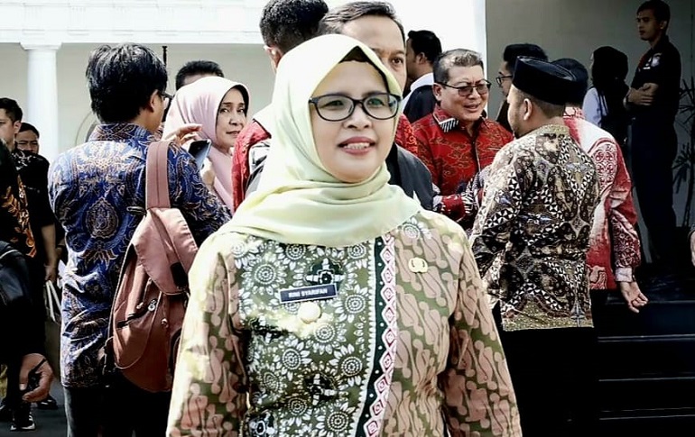 Bupati Blitar Rini Syarifah. (blok-a.com/Fajar)