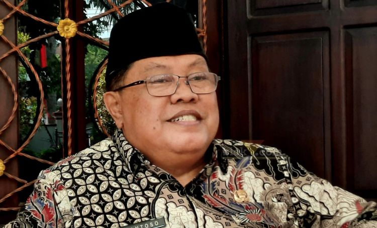 Wali Kota Blitar Santoso saat ditemui di Rumah Dinas Wali Kota Blitar. (blok-a.com/Fajar)