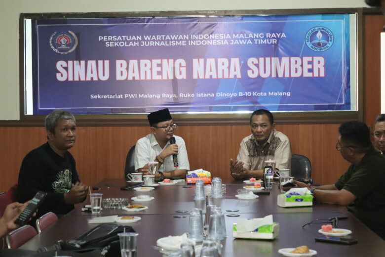 Bacawawali Kota Malang Gus Farih Bicara Atasi Banjir di PWI Malang Raya