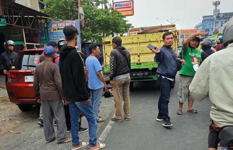 Polisi Amankan Truk di Kecamatan Singosari Kabupaten Malang, Kamis (13/6/2024) (blok-a/Andik Agus)