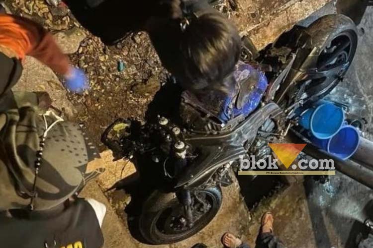 Kondisi Yamaha Sport R6 rusak parah, Kamis (27/6/2024) (blok-a.com/ Andik Agus)