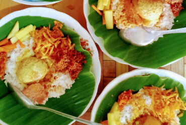 Tampilan sajian Nasi Jejen Malang.