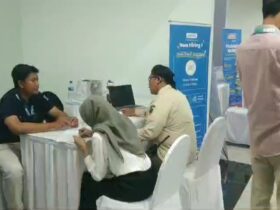 caption:Pj Wali Kota Malang Hadir di Mini Job Fair MPP, Jumat (19/7/2024) suasana mini joh fair (blok- a/ Andik Agus)