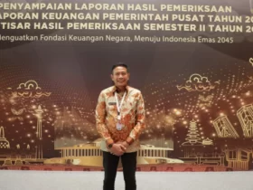 WTP Pj Wali Kota Malang, Wahyu Hidayat saat hadir di Laporan Hasil Pemeriksaan BPK di Jakart (Dok Prokopim Setda Kota Malang)