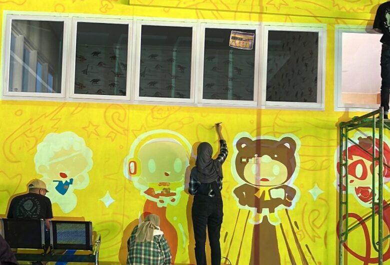 Dukung Proses Penyembuhan Anak-Anak Lewat Visual, Pasukan 24Slides Coret-Coret RSSA Malang