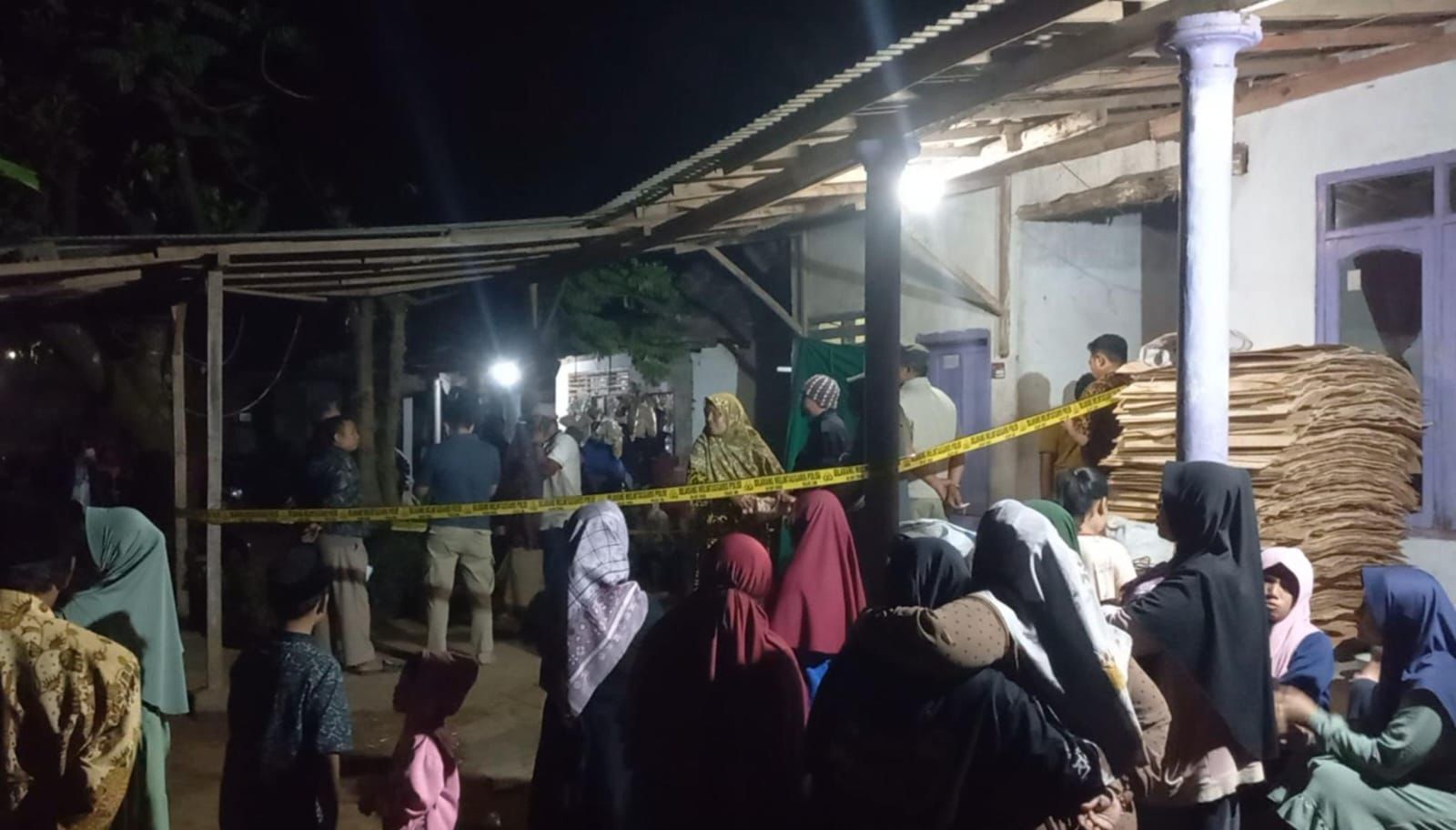 Tempat kejadian perkara di Desa Urek-urek, Kecamatan Gondanglegi, Kabupaten Malang (blok-a.com/ Putu Ayu Pratama)