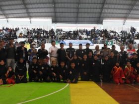 Pembukaan kejuaraan pencak silat Malang Champhionship 4 di GOR Ken Arok Kota Malang, Sabtu (27/7/2024).