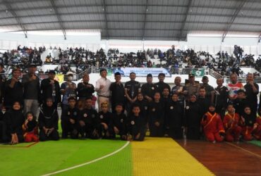 Pembukaan kejuaraan pencak silat Malang Champhionship 4 di GOR Ken Arok Kota Malang, Sabtu (27/7/2024).