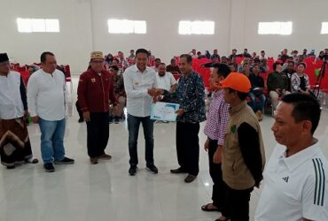 Penyerahan program DAK Sanitasi di Gedung Islamic Center, Kelurahan Arjowinangun, Kecamatan Kedungkandang, Sabtu (6/7/2024).(blok-a.com/Andik Agus)