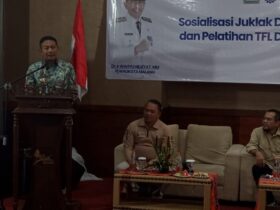 Pj Wali Kota Malang Wahyu Hidayat dalam sosialisasi juklak DAK Sanitasi 2024.
