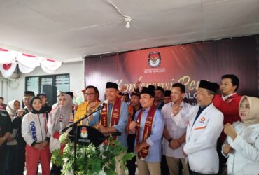 Wahyu Hidayat-Ali Daftar Maju Pilwali Malang 2024 ke KPU, 13 Partai Pengusung Ikut Mengantar