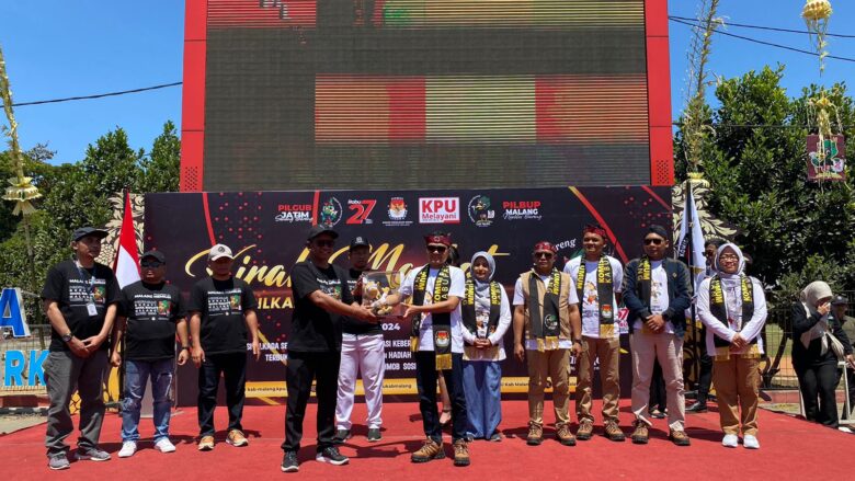 Kabupaten Malang, blok-a.com - Kirab Maskot Pemilihan Kepala Daerah (Pilkada) serentak 2024 Jawa Timur sudah sampai di Kabupaten Malang.