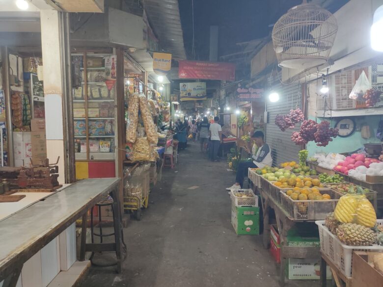 Kondisi Pasar Besar Kota Malang yang sepi pengunjung, Sabtu (3/8/2024) (blok-a/Yogga Ardiawan)