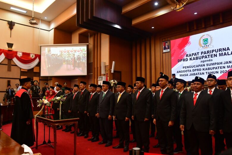 50 Anggota DPRD Kabupaten Malang Dilantik, Darmadi Kembali Jadi Ketua Sementara