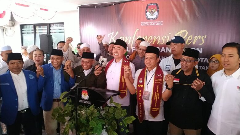 Abah Anton-Dimyati Resmi Daftar Pilwali Malang, Diusung 4 Partai