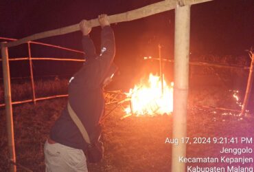 Gerebek Arena Judi Sabung Ayam, Polisi di Malang Langsung Bakar Abis