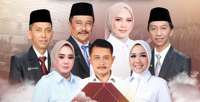 Tujuh anggota DPDR Kabupaten Blitar dari Partai Gerindra yang baru dilantik untuk masa jabatan 2024 - 2029. (dok. DPC Gerindra)