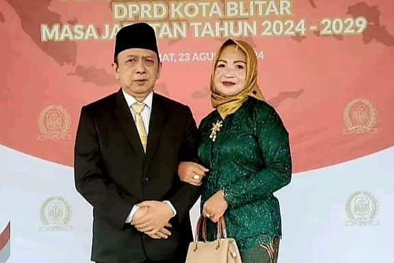 Anggota DPRD Kota Blitar dari PKB, Toto Sugiarto yang baru dilantik untuk masa jabatan 2024 - 2029. (blok-a.com/Fajar)
