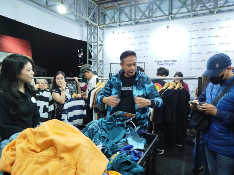 Calon Walikota Malang, Wahyu Hidayat mengunjungi gelaran Festival Kickfest yang diadakan selama tiga hari