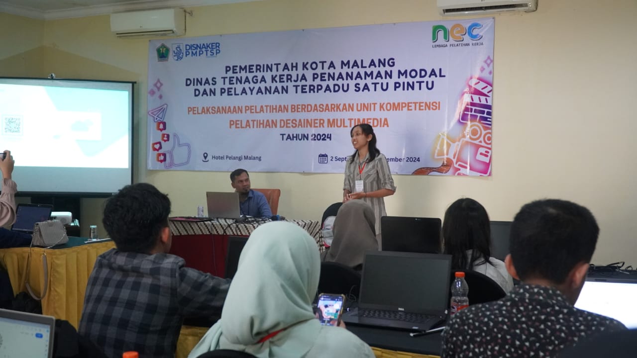 Manfaatkan Dana Cukai, Disnaker PMPTSP Kota Malang Gelar Pelatihan Desainer
