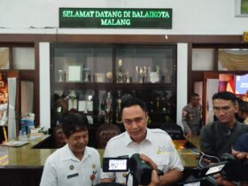 Pj Wali Kota Malang, Iwan Kurniawan (blok-a/ Yogga Ardiawan)