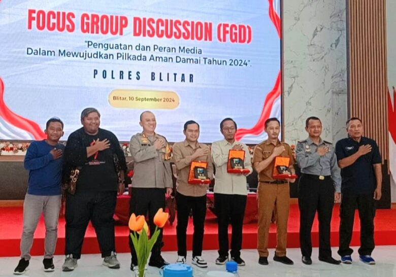 Polres Blitar menggelar Focus Group Discussion (FGD) di Aula Tantya Sudhirajati Mapolres Blitar. (blok-a.com/Fajar)