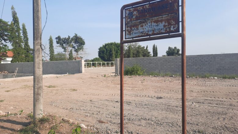 Tanah aset milik Pemkot Blitar yang disewa pihak ke tiga, namun digunakan tidak sesuai peruntukannya. (blok-a.com/Fajar)
