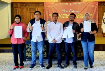 KPU Kota Blitar mengadakan acara media gathering Pemilihan Wali Kota dan Wakil Wali Kota Blitar 2024. (blok-a.com/Fajar)